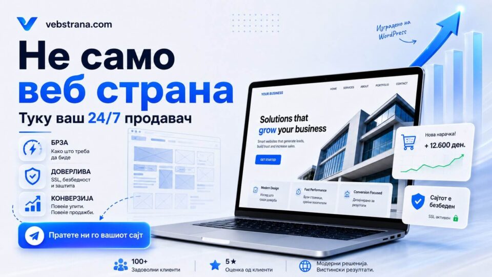 Вашата веб страна не е визит-карта. Таа е вашиот 24/7 продавач